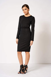 Black Crystal Embellished Bodycon Midi Dress [product_collection] - Club L London ClubL