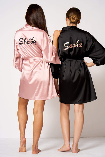Personalised Silk Robe [product_collection] - Club L London ClubL