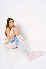 Pink Sequin Mermaid Tail Blanket [product_collection] - Club L London ClubL