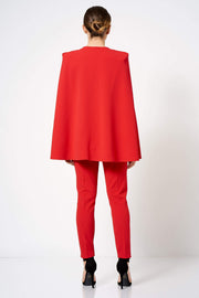 Red Tailored Co-ord Trousers - Club L London Girl Boss Suit