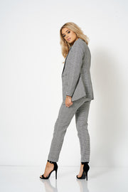 Grey Plaid Tailored Co-Ord Trousers [product_collection] - Club L London ClubL