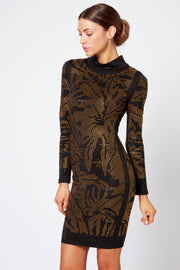 Black High Neck Embellished Mini Bodycon Dress [product_collection] - Club L London ClubL