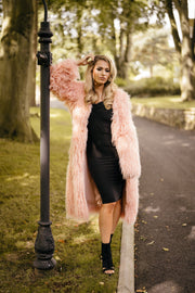 Pink Shaggy Fur Jacket [product_collection] - Club L London ClubL