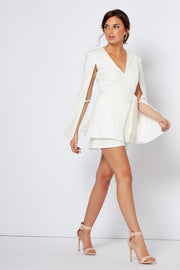 White High Waisted Tailored Shorts Co-Ord [product_collection] - Club L London ClubL